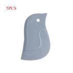 1/3/5pcs kitchen multifunctional soft scraper, dirt and grease cleaning tool, silicone scraper for cleaning pots and oil stains