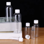 1/20PCS Refillable Bottle Empty Plastic Transparent Bottle with Screw Cap Portable Squeeze Sample Container 10/20/30/50/80/100ml