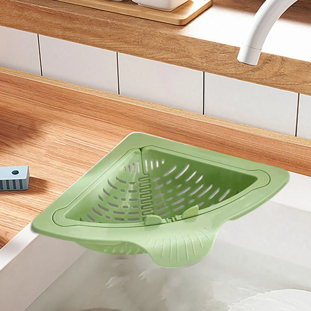 Storage Container Capacity Suction Cup Kitchen Sink Strainer Basket with Simple Installation Corner Sink Trash for Kitchen