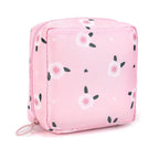 Portable Waterproof Sanitary Pad Holder Bag - Zippered Pouch for Tampons Pads, Menstrual Organizer for Women Girls Travel