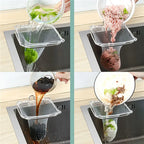 Hanging Net Filter Bag Multi-Purpose Triangle Drainage Rack Drain Basket Kitchen Sink Filter Leftovers Soup Food Drainer