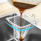 Hanging Net Filter Bag Multi-Purpose Triangle Drainage Rack Drain Basket Kitchen Sink Filter Leftovers Soup Food Drainer