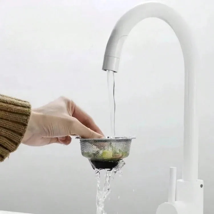 Universal Stainless Steel Sink Kitchen Strainer  Anti-Clogging Mesh Filter for Bathroom  Sinks Manual No Electricity Required