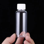 1/20PCS Refillable Bottle Empty Plastic Transparent Bottle with Screw Cap Portable Squeeze Sample Container 10/20/30/50/80/100ml
