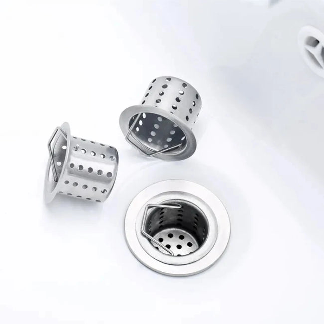 Stainless Steel Floor Drain Filter Sink Strainer Bathtub Hair Catcher Anti-clog Deodorant Stopper Kitchen Bathroom Accessories Main Image
