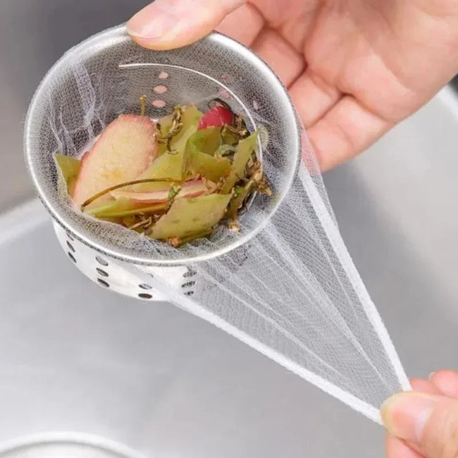 500/30pcs Disposable Kitchen Sink Filter Kitchen Sink Strainer Drain Hole Mesh Bags Anti-blocking Garbage Bag Filters Strainers Main Image