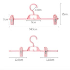 5PCS New Adjustable Skirt Peg Hanger Non-Slip Portable Trouser Clips Save Space Hangers Household