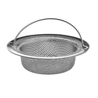 1Pc Stainless Steel Sink Filter Trap Bathtub Hair Catcher Stopper Kitchen Coffee Food Slag Mesh Strainer Floor Drain with Handle