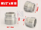 1pc 1/2'' BSP Male Thread Change To 16 18 20 22 24 26 28 30  Male Female Faucet Adapter Kitchen Bathroom Brass Water Tape Joint