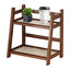 Countertop Organizer 2 Layer Coffee Cup Holder Multipurpose Bamboo Storage Shelf for Hotel Apartment Dressing Table Kitchen Home