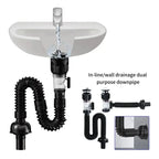 1-3 PCS Flip Top Anti-Odor Drain Pipe Set Sink Drain Retractable Deodorizing Filter Flexible Downspout Bathroom Anti Clogging