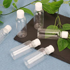 1/20PCS Refillable Bottle Empty Plastic Transparent Bottle with Screw Cap Portable Squeeze Sample Container 10/20/30/50/80/100ml