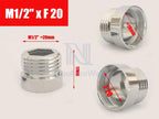 1pc 1/2'' BSP Male Thread Change To 16 18 20 22 24 26 28 30  Male Female Faucet Adapter Kitchen Bathroom Brass Water Tape Joint