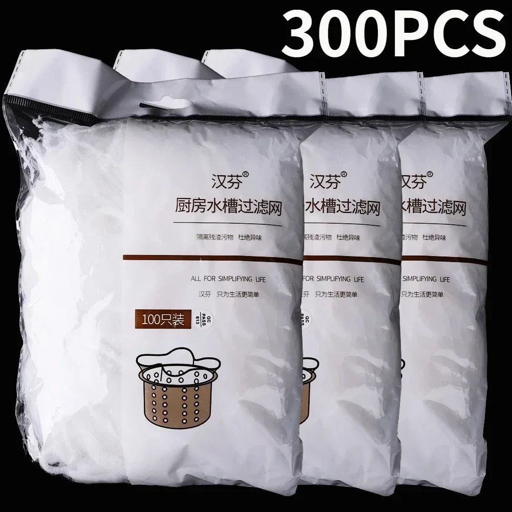 500/30pcs Disposable Kitchen Sink Filter Kitchen Sink Strainer Drain Hole Mesh Bags Anti-blocking Garbage Bag Filters Strainers