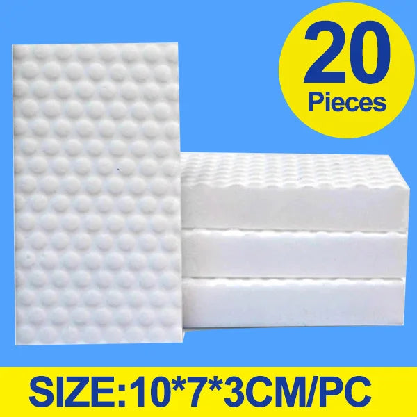 20/40/100 PCS Magic Compressed Sponge Eraser Cleaner Kitchen Accessory Tool Melamine Sponge Dish Washing Brush Cleaning