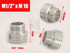 1pc 1/2'' BSP Male Thread Change To 16 18 20 22 24 26 28 30  Male Female Faucet Adapter Kitchen Bathroom Brass Water Tape Joint