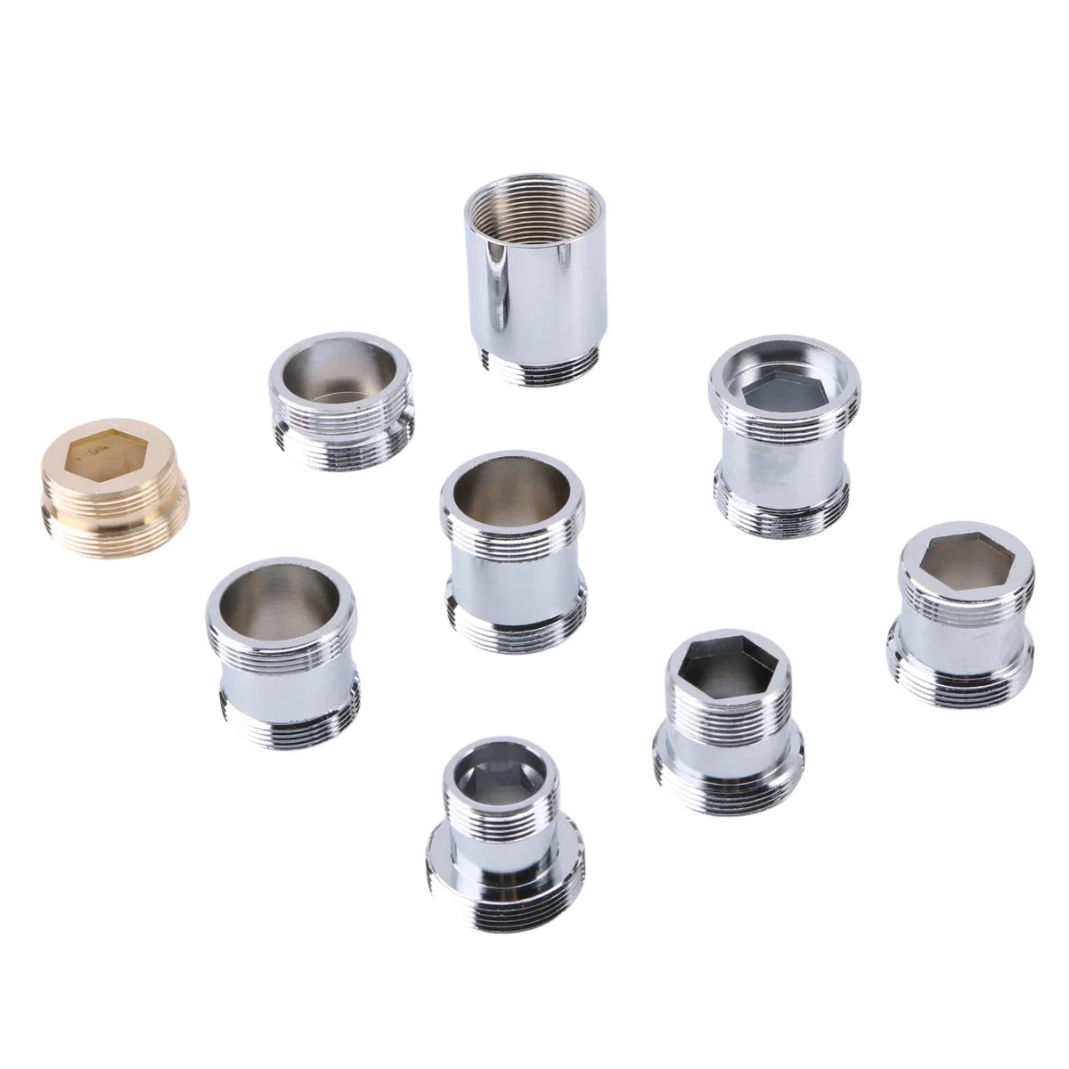 lengthened Kitchen Faucet Adapter 16 18 20 22 24mm To M22 Connector Kitchen Aerator Water Faucet  Bubbler Conversion Fittings