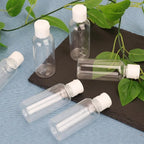 1/20PCS Refillable Bottle Empty Plastic Transparent Bottle with Screw Cap Portable Squeeze Sample Container 10/20/30/50/80/100ml