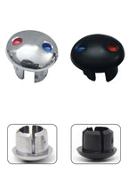10PCS Faucet Handle Hot And Cold Water Sign Red And Blue Label Decoration Cover Kitchen Bathroom Mixer Tap Indicate For Holes