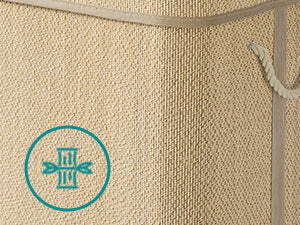 Bamboo Laundry Basket 3 Compartments, Dirty Clothes Hamper, 170 Liters, Removable and Machine Washable Bag, Lid, Handles, Laundr